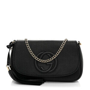 Gucci Pebbled Calfskin Medium Soho Flap #184449G82B